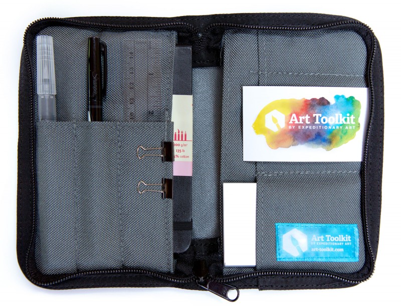 My mini travel sketching kit  lightweight portable watercolor