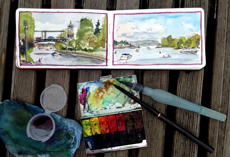 Jane Blundell: My tiny travel kit  Travel art kit, Art kit, Travel art