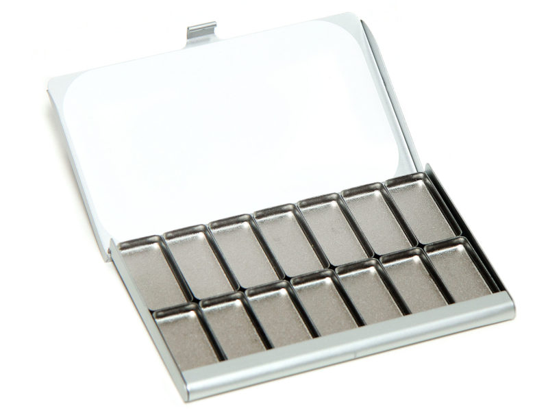  PEVART Empty Watercolor Palette, Metal Empty